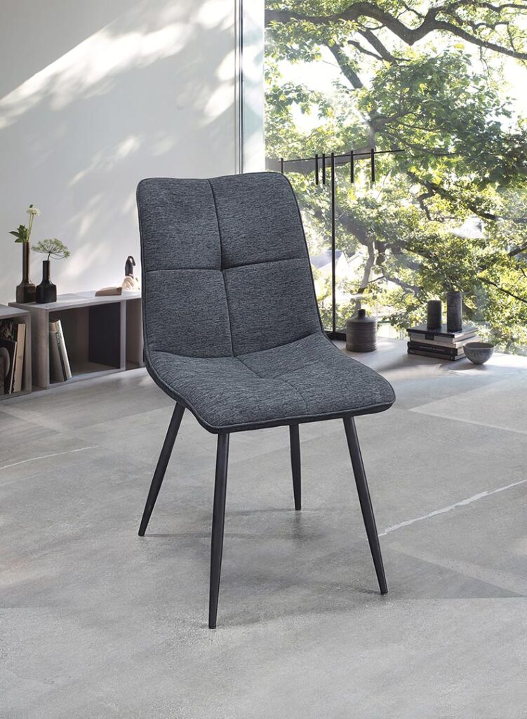 MiLOME chaise MAEVA gris