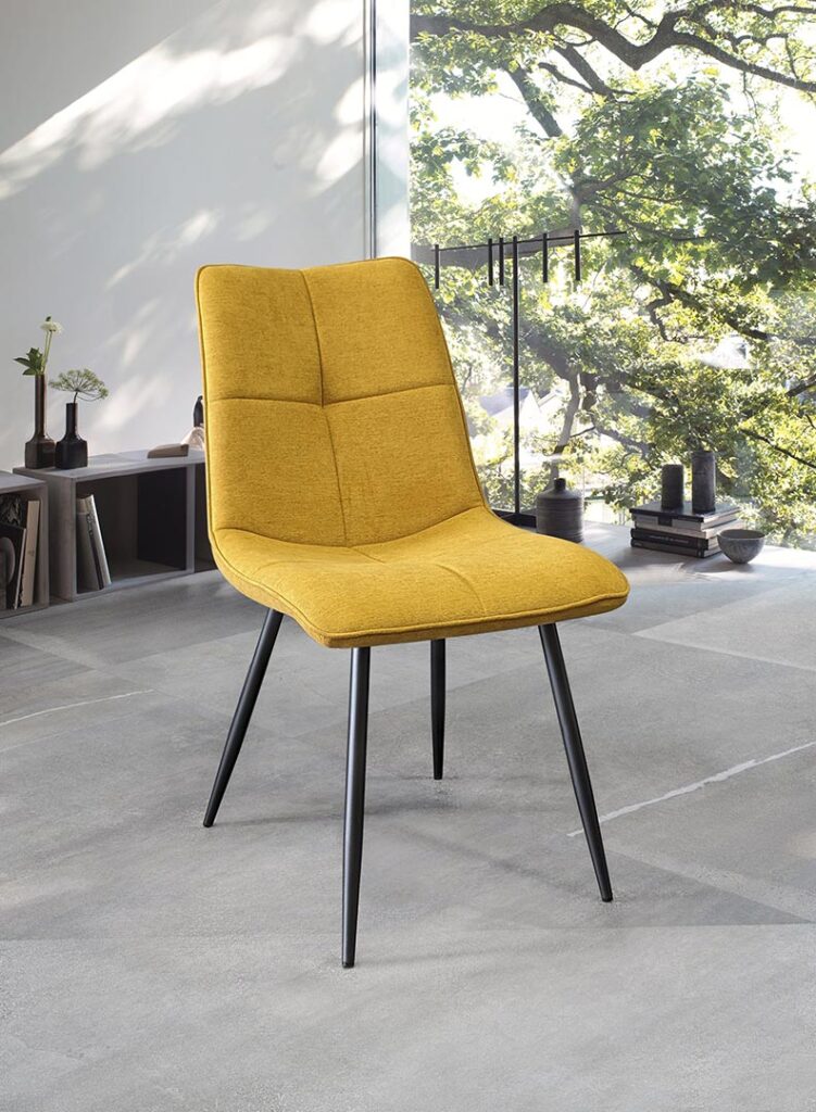 MiLOME chaise MAEVA jaune