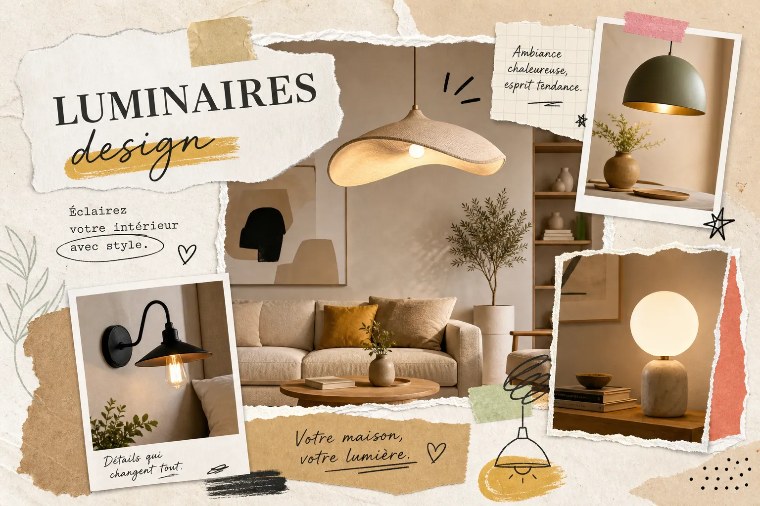 Les meilleurs luminaires design pour une maison tendance